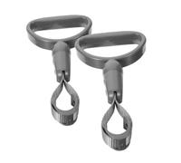 HEALEEP 2pcs Car Grab Handles Plastic Hand Straps Automotive Assistance Grips Semicircle Armrest Support for Bus and Subway Elderly Disabled Vehicle Aid