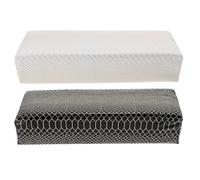 HEALEEP 2pcs Comfortable Pu Nail Art Hand Pillow for Nail Salon and Manicure Use Providing Steady Hands a Comfortable Art Experience a Simple and Chic Design