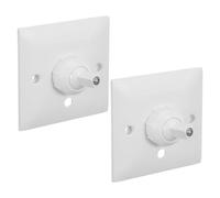 HEALEEP 2pcs Door Alarm Wall Mount Bracket Abs Material Modern Stylish Design Efficient Dissipation Stable Installation for Office and Living Room Use