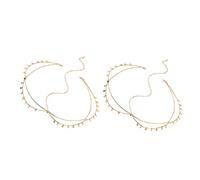 HEALEEP 2pcs Ethnic Style Head Chain for Women Delicate Boho Hair Accessories with Sequins for Parties Festivals Weddings and Photography