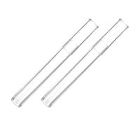 HEALEEP 2pcs Eyelash Tweezers Holder Case Tube Shaped Plastic Storage Container Round Cylindrical Design Single Tweezer Storage Professional Makeup Artist Daily Use