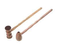 HEALEEP 2pcs Foot Massage Hammer Hammer Massager Compact Design Easy to Hold Wooden Oval Bamboo Joint Shape for Packing and Office Use for People Sitting in Front of Computers for A Long