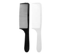 HEALEEP 2pcs Hair Clipper Combs for Men with Curved Styling Design, Plastic Material, Ergonomic and Detangling Features, for Home and Barber Shops Hair Cutting