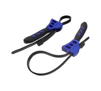 HEALEEP 2pcs Heavy-Duty Strap Wrench Set with Non-Slip Rubber Grip, Adjustable 6 and 8 Inch Belt Wrenches for Plumbing, Automotive Oil Filter Removal and Jar Opening