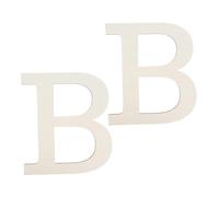 HEALEEP 2pcs Large Unfinished Wood Alphabet Letters for Home Decor Paintable Wall Decoration for Boy Girl Room Nursery and Party Events