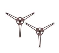 HEALEEP 2pcs Microwave Turntable Holder with Three Small Wheels High Performance Oven Ring Roller Support for Microwave Turntable Motor and Tray Kitchen Appliance Accessories Random Color