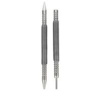 HEALEEP 2pcs Nail Tool Center Punch Spring Loaded Nail Set Carbon Steel Strong Impact Striking Force Work in Tight Areas for Glass Wood Small Space