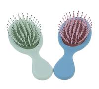 HEALEEP 2pcs Plastic Airbag Massage Comb for Women Lightweight Detangling Hairdressing Combs with Smooth Teeth Styling Suitable for Daily Use and Hair Dryer Styling Mint Green Royal Blue