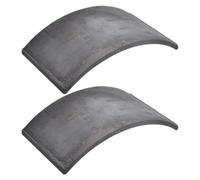 HEALEEP 2pcs Pottery Reptile Hide Cave with Textured Barklike Finish and Smooth Rounded Edges, Mini Roof Tile Design for Tree Frogs and Lizards in Outdoor Garden Habitats