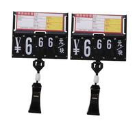HEALEEP 2pcs Price Tag Clips Advertising Boards Abs Clip-on Style Easy to Clamp Saves Time and Labor Color for Shopping Malls and Hypermarkets