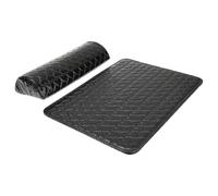 HEALEEP 2pcs Pu Cushion Mat Sets 11.8x7.1x1.6inch Comfortable Easy Cleanup Stylish Love Pattern Manicure Mat for Professional Nail Shop and Nail Art Lovers