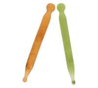HEALEEP 2pcs Resin Acupoint Massager Guasha Massage Rod Easy to Operate Portable with Craftsmanship Fine Polishment for Travel and Hotel Use Back and Legs Massage