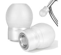 HEALEEP 2pcs Silicone Gourd Soft for Earphones Replacement Tips Comfortable Fit Easy to Clean White Earphone Accessories for Professionals Noise Reduction Random Color