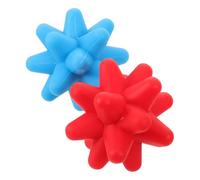 HEALEEP 2pcs Silicone Massage Balls for Muscle Relief and Therapy Hard Spiky Design for Trigger Point Massage for Fitness and Relaxation