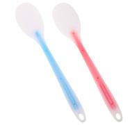 HEALEEP 2pcs Silicone Massage Pat Massage Paddle for Back and Leg Relief, Body Massager Pat Tool with Blue and Pink Stick, Suitable for Muscle Relaxation and Wellness Therapy