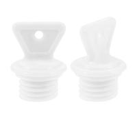 HEALEEP 2pcs Small Rubber Hot Water Bag Stoppers with Threaded Seal Design Portable Leakproof Water Bottle Plugs for Hot Bags Kitchen and Household Use Accessories