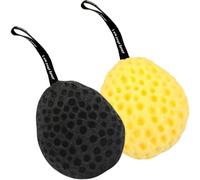 HEALEEP 2pcs Super Soft Honeycomb Shower Loofah Bath Sponge for Gentle Exfoliating and Deep Cleansing Reusable Body Wash Poufs with Quick-Dry Design for Daily Bathroom