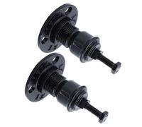 HEALEEP 2pcs Thickened Iron Pipe Handrail Brackets for Stair Railing Wall Mount Fixed Support, Industrial Style Indoor Stair Banister Accessories