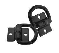 HEALEEP 2pcs Truck Tie down Anchors for Cargo with 260kg Capacity, Stainless Steel Construction, Black Finish, Resistant to Deformation and Wear, for Trailers and Trucks