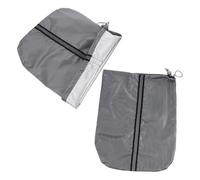 HEALEEP 2pcs Universal Exterior Rearview Mirror Protective Covers for Car Rear View Mirrors, Waterproof Oxford Cloth Material with Reflective Strips, Snug Fit for Outdoor Parking