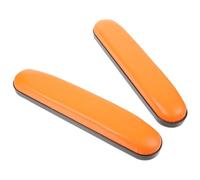HEALEEP 2pcs Wheelchair Arm Pads with Supportive Sponge Filling and Easy to Clean Abs Leather Material, Ergonomic Armrest Cushion with 10cm Hole Spacing, Replacement for Drive Wheelchair