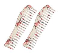 HEALEEP 2pcs White Abs Hair Combs for Men Anti-static and Sturdy Hair Styling Combs Not Easy to Break or Fade for Smooth and Knot-free Care
