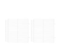 HEALEEP 2pcs White Iron Pet Cage Divider Panel for Rodent Habitat with Visibility and Safe Design, Suitable for Sugar Gliders and Parrot in Home Pet Habitats