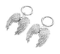 HEALEEP 2pcs Wings Shoe Buckle Pendant Delicate Angel Wing Charm Ring for Boot Shoe Decorations Detachable Accessory