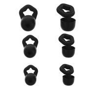 HEALEEP 3 Pairs Black Silicone Noise Reduction and Sound Blocking for Sleeping and Working Reusable Noise Cancelling with Advanced Technology