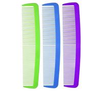 HEALEEP 3 Pcs Giant Oversized Comb Prank Party Supplies Decorative Prop Lightweight Large Comb for Halloween Carnival Festive Photo Accessories in Green Blue Purple