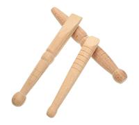 HEALEEP 3 Pieces Wooden Massage Sticks Set for Foot and Body Acupressure, Reflexology Tool with Bullet Head Design for Thai Foot Massage and Neck Relaxation