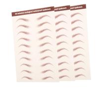 HEALEEP 3 Sheets Simulation Eyebrow Stickers Easy to Use Eyebrow Transfers for Shaping Grooming for All Skin Tones Durable Design for All Day Wear