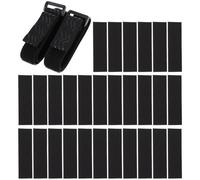 HEALEEP 30pcs Anti-slipping Strap Knee-high Boots Fix Strap Black Polyester Reusable Comfortable Elastic for Long Boots Can Be Packed in Bag