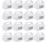 HEALEEP 30pcs Boxes with Window Bakery Packaging Boxes for Treats Cakes and Cookies for Birthdays Catering and Dessert Shops Durable to Carry