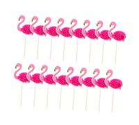 HEALEEP 30pcs Creative Hawaiian Style Cake Picks Adorable Cake Ornaments for Celebrations
