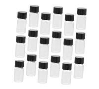 HEALEEP 30pcs Glass Sample Vial Small Bottles Essential Vials Lab Storage Jars Bottles with Lids Sample Vial with Lids Specimen Bottles Containers with Lids Chemistry Apothecary Wish