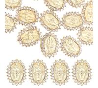 HEALEEP 30pcs Golden Alloy Nail 3d Charms Small Mary Nail Charms Lightweight Hard to Fade for DIY and Occasions