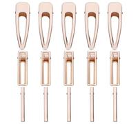 HEALEEP 30pcs Metal Hair Clips Kit DIY Hair Pin Assorted Sizes 8cm Waterdrop 6cm Square Rectangle Clips for Women