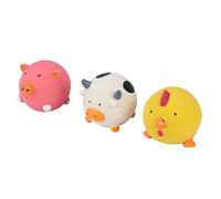 HEALEEP 3pc Dog Safe Latex Squeaking Cartoon for Dogs Chewing Pet Sound to Catch Pets Attention Sturdy Puppy Chew When Not at Home