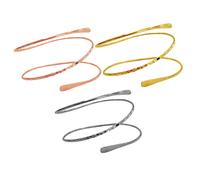 HEALEEP 3pcs Adjustable Metal Arm Upper Arm Jewelry Lightweight Spiral Open Armlets for Women Stylish Bangle Bracelets Comfortable Fit