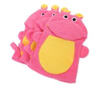 HEALEEP 3Pcs Bath Mitts Soft Sponge Shower Gloves for Gentle Exfoliating Scrubber with Cartoon Designs Promotes Circulation and Skin Massage for Daily Bath Use
