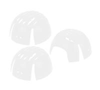 HEALEEP 3pcs Bump Cap Insert for Baseball Caps White Plastic Safety Helmet Liner with Ergonomic Design and Easy Installation for Casual Wear and Construction Head Protection