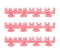 HEALEEP 3pcs Makeup Brush Drying Holder Silicone Multiple Slots Design Space Saving Makeup Brush Holder for Women and Bathroom Accessories