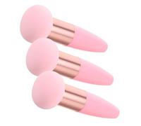 HEALEEP 3PCS Mushroom Makeup Sponges with Handle Soft Foundation Blending Powder Puff Trio for Comfortable Even Application of Blush and Concealer Multipurpose Cosmetic Applicators