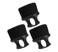 HEALEEP 3pcs Portable Beard Grooming Brush Comfortable Nylon Bristles and Abs Finger Handle, Glide through Hair or Beard, for Traveling or Work