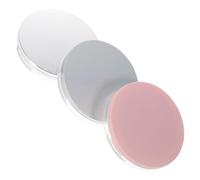 HEALEEP 3pcs Portable Powder Case Puff Powder Holder Stylish Holder Easy to Take Control The Amount of Creative Simple Design Plastic for Vanity Table Top