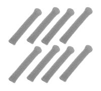 HEALEEP 4 Pairs Grey Knitted Glasses Ear Pads Soft Non-slip Eyeglass Temple Tip Sleeves Cushions for Behind-ear Comfort and Grip