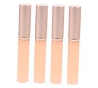 HEALEEP 4 Pcs Silicone Lip Brush with Cap Round Head Reusable Applicator for Precise Lipstick and Concealer Application Portable Makeup Tool for Travel and Everyday Use