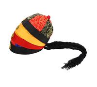 HEALEEP 4 Pcs Vintage Cloth Costume Hats Braids Ancient Chinese Style Cos-play Caps for Adults No.9 Historical Drama Performance Headwear