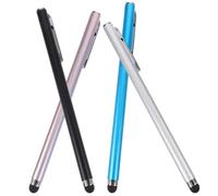 HEALEEP 4 Pieces Capacitive Stylus Pens for Touch Screen Tablets and Phones, High Sensitivity Portable Screen Pen Set with Precise Touch for Drawing and Writing, Black Silver Pink Blue
